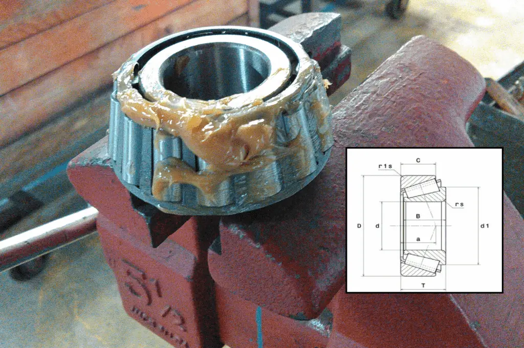 Greased Timken Tapered Roller Bearing